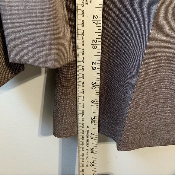 Anne Klein NWT brown multi woven straight leg dress pants with pockets. Size 10 - Picture 10 of 14